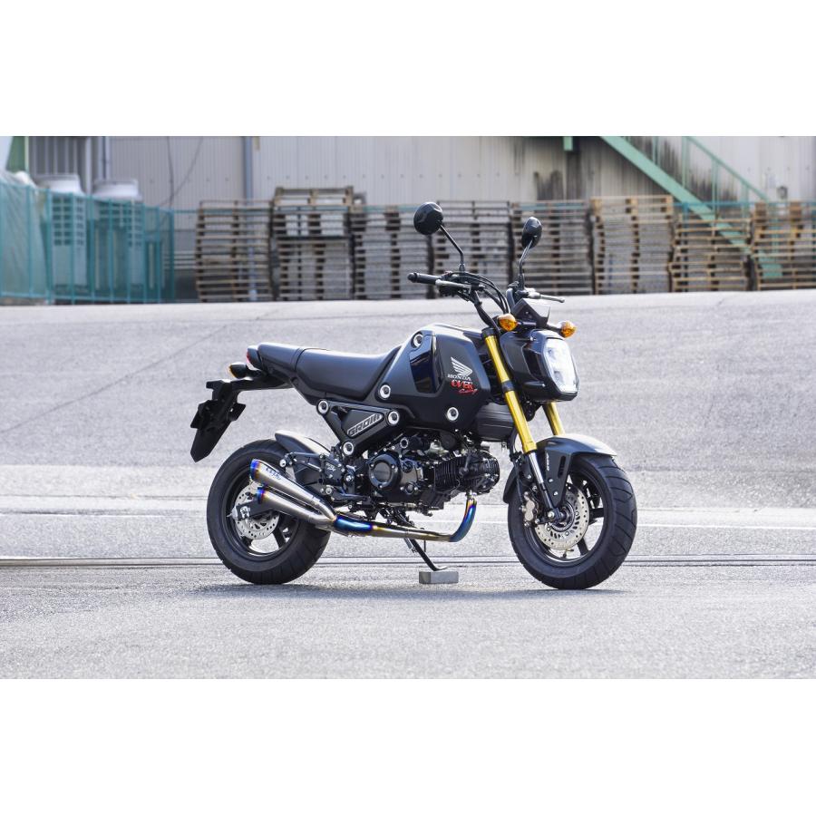 [美品] グロム　OVER RACING スパイラルフルチタンマフラー OVER RACING オーヴァー スパイラル フルチタンマフラー GROM(13