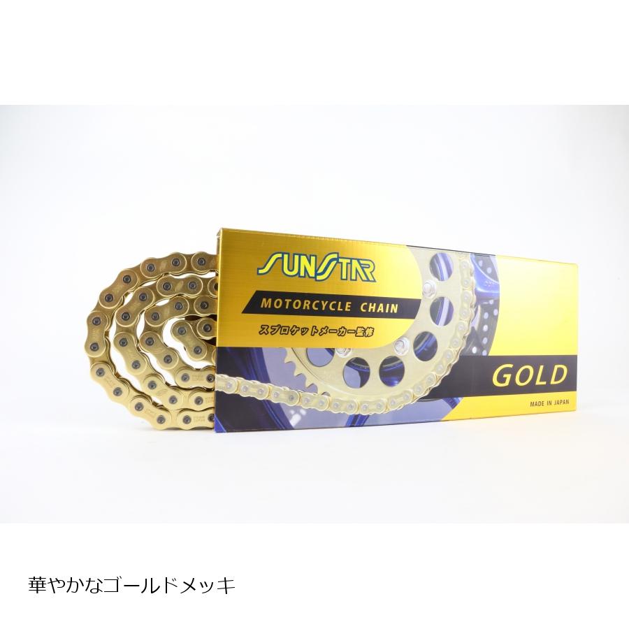 SUNSTAR (サンスター) ドライブチェーン 530 106L ゴールド