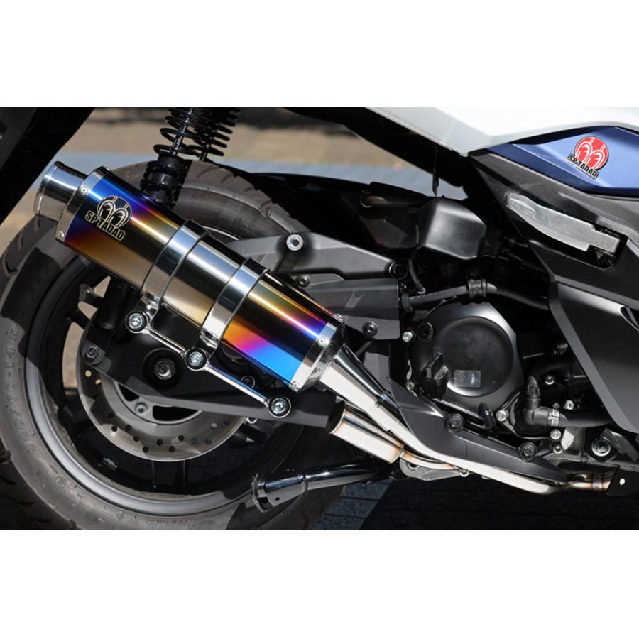 SP忠男 (SPタダオ) POWER BOX FULL フルエキゾーストマフラー S チタンブルー フォルツァ FORZA 21 2BK-MF15 FO2-PB-22