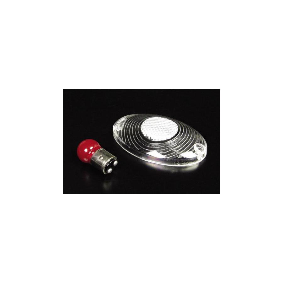 SP武川(SPタケガワ) キャッツアイテールランプ用レンズ クリアレンズ(12V18W 5Wバルブ付)