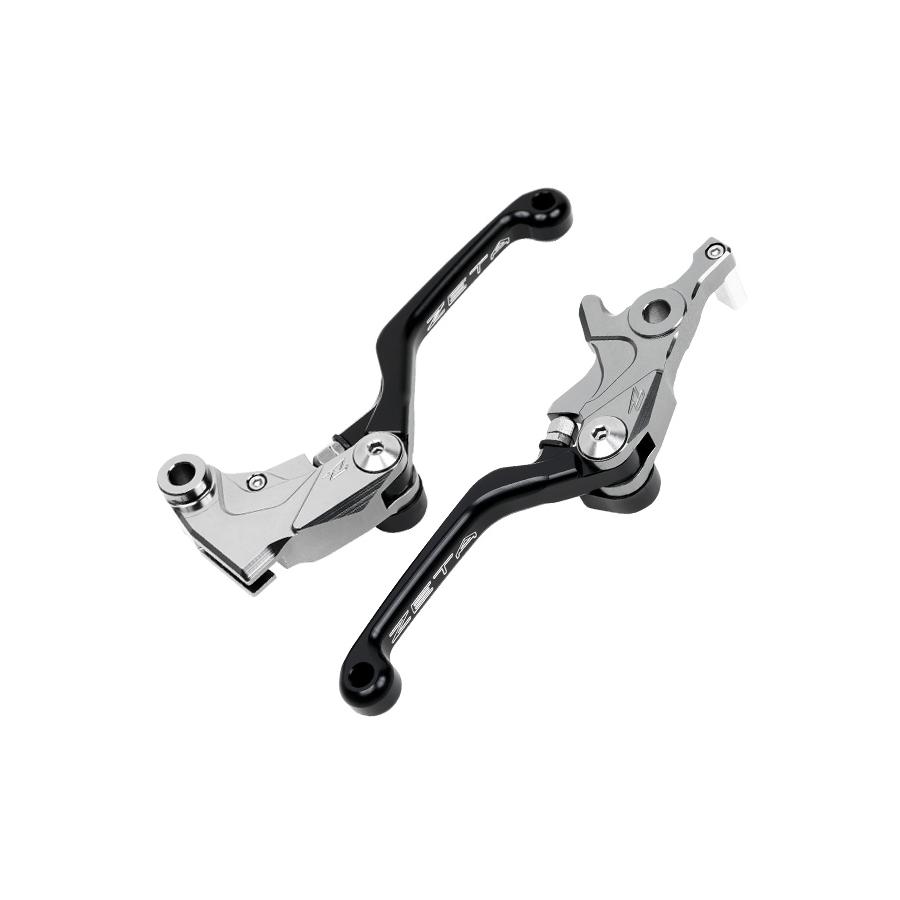 ジータ (ZETA) PIVOTレバーセットCP 3Fi ブラック KLX125/D-TRACKER125/KLX250/D-TRACKER X/VERSYS-X250 F5064