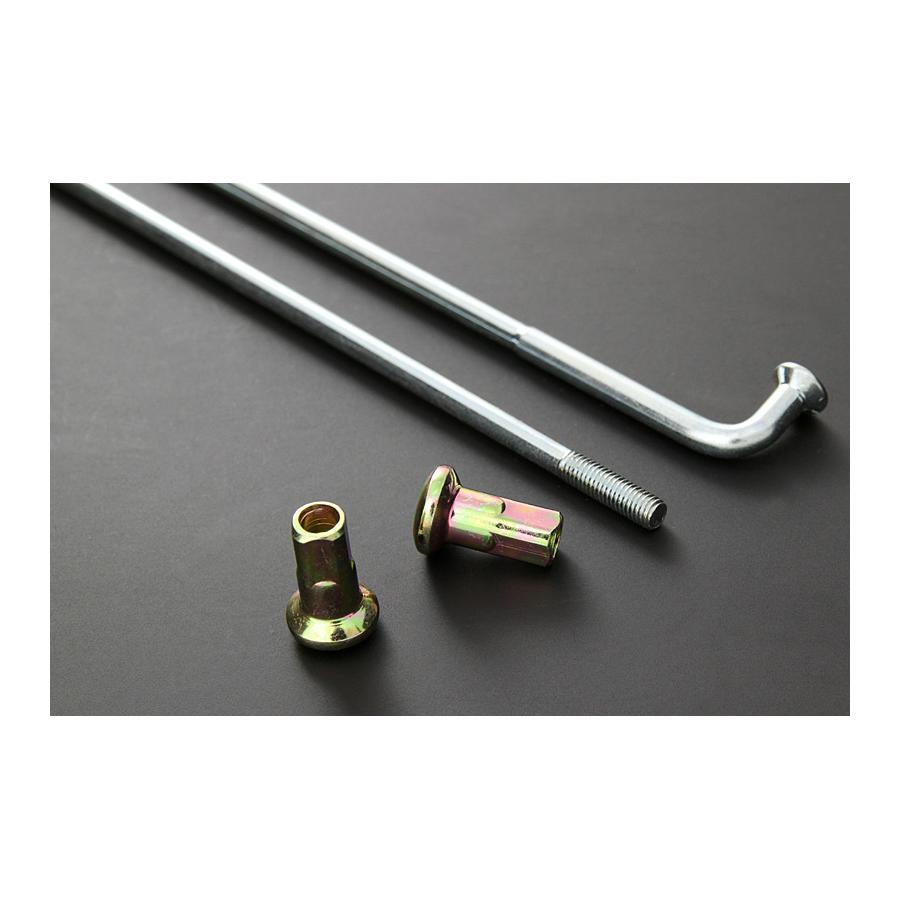 PMC(ピーエムシー) メッキスポークセット ユニクロニップル Z1/2/Z750-900 リヤ/ドラム