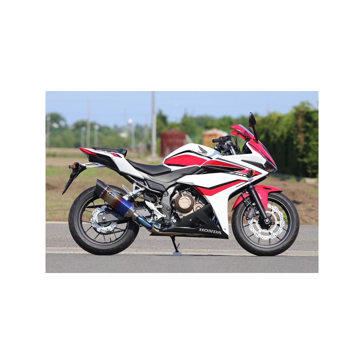 アールズギア フルエキゾースト マフラー ワイバンリアルSP シングル タイプS DB CBR400R
