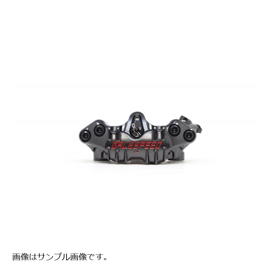 GALE SPEED (ゲイルスピード) エラボレート フロント4Pキャリパー 左 Φ34-Φ30 SCMボルト仕様 ブラック ラジアル 100mmピッチ (チタンピストン仕様) GSFCAL3430-10FTP