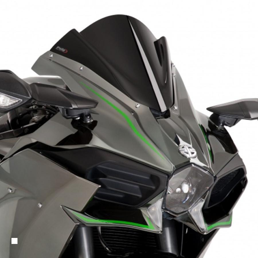 Puig (プーチ) スクリーン レーシング ブラック Ninja H2/H2R 7631N