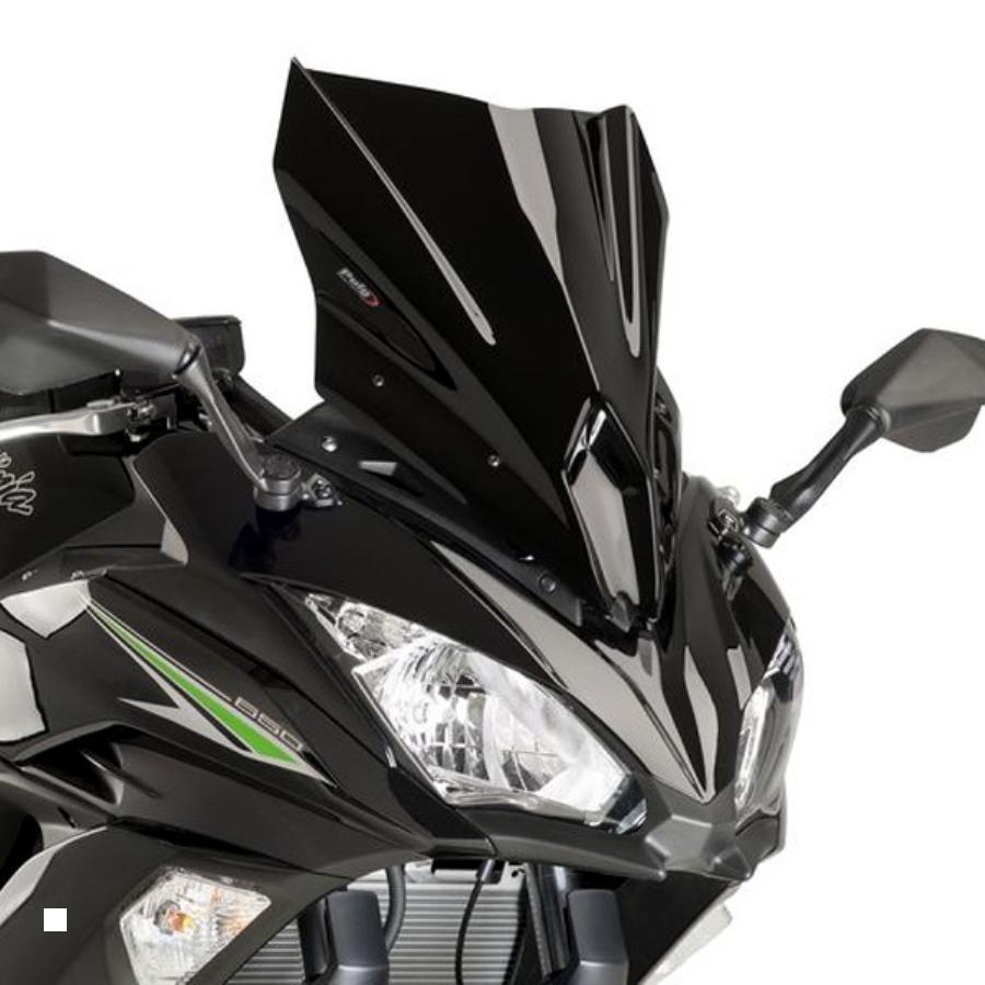 Puig (プーチ) レーシングスクリーン ブラック NINJA650 9711N