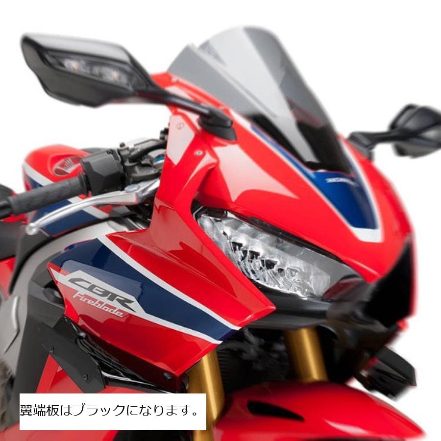 Puig (プーチ) サイドダウンフォーススポイラー ブラック CBR1000RR/SP/SP2 9729N