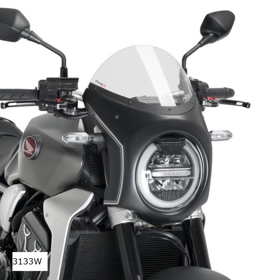 Puig (プーチ) レトロフェアリング クリア/ブラック CB1000R/CB650R 3133W