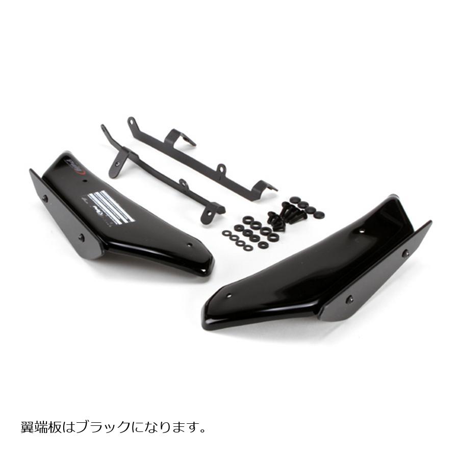Puig (プーチ) サイドダウンフォーススポイラー ブラック 1299/959 PANIGALE 3165N