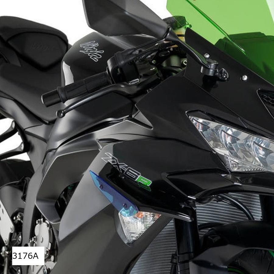 楽天市場】Puig 3176N SIDE SPOILER WINGLET [BLACK] Kawasaki ZX-6R