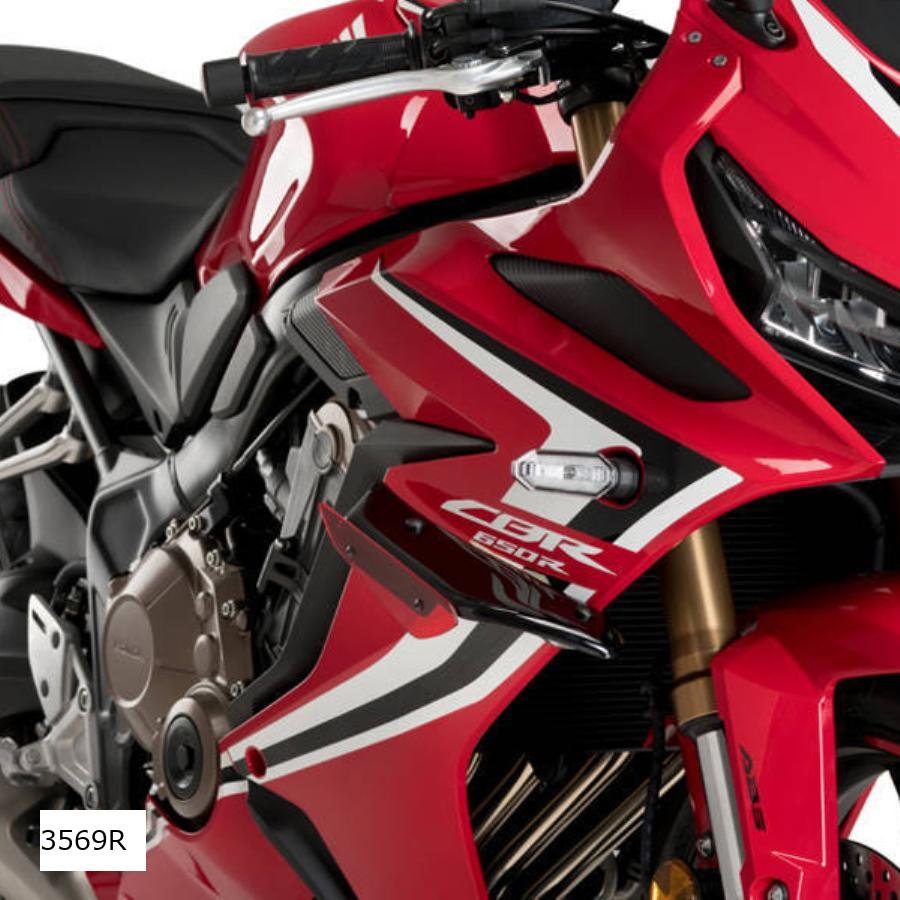 Puig (プーチ) サイドダウンフォーススポイラー レッド CBR650R 3569R