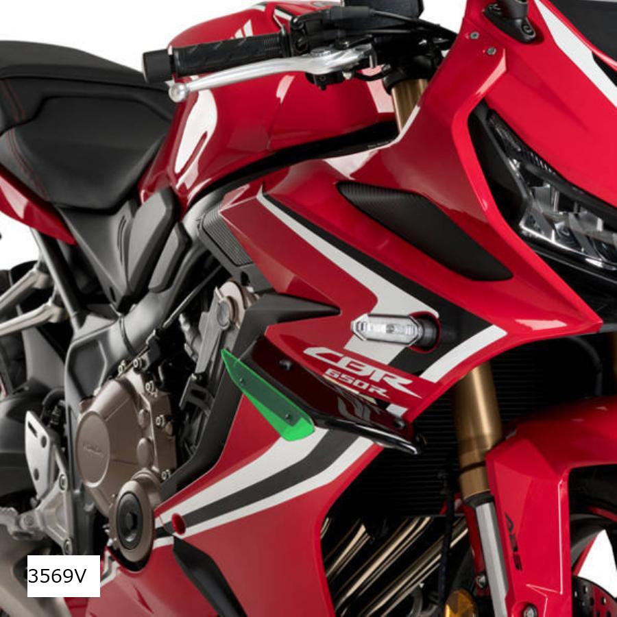 Puig (プーチ) サイドダウンフォーススポイラー グリーン CBR650R 3569V