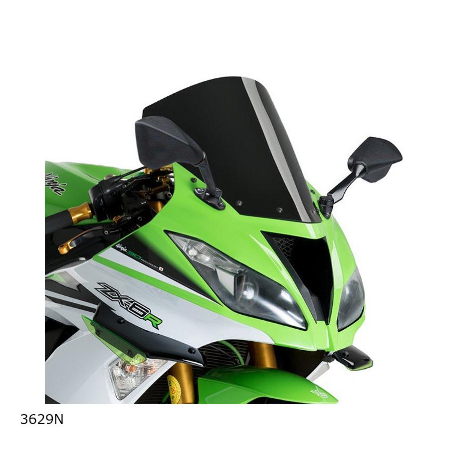 Puig (プーチ) レーシングスクリーン R-Racer ブラック ZX-6R/636 3629N