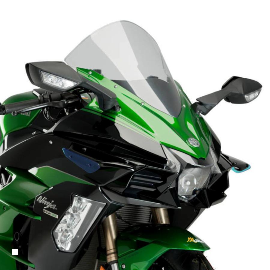 Puig (プーチ) サイドダウンフォーススポイラー ブルー NINJA H2SX 3658A