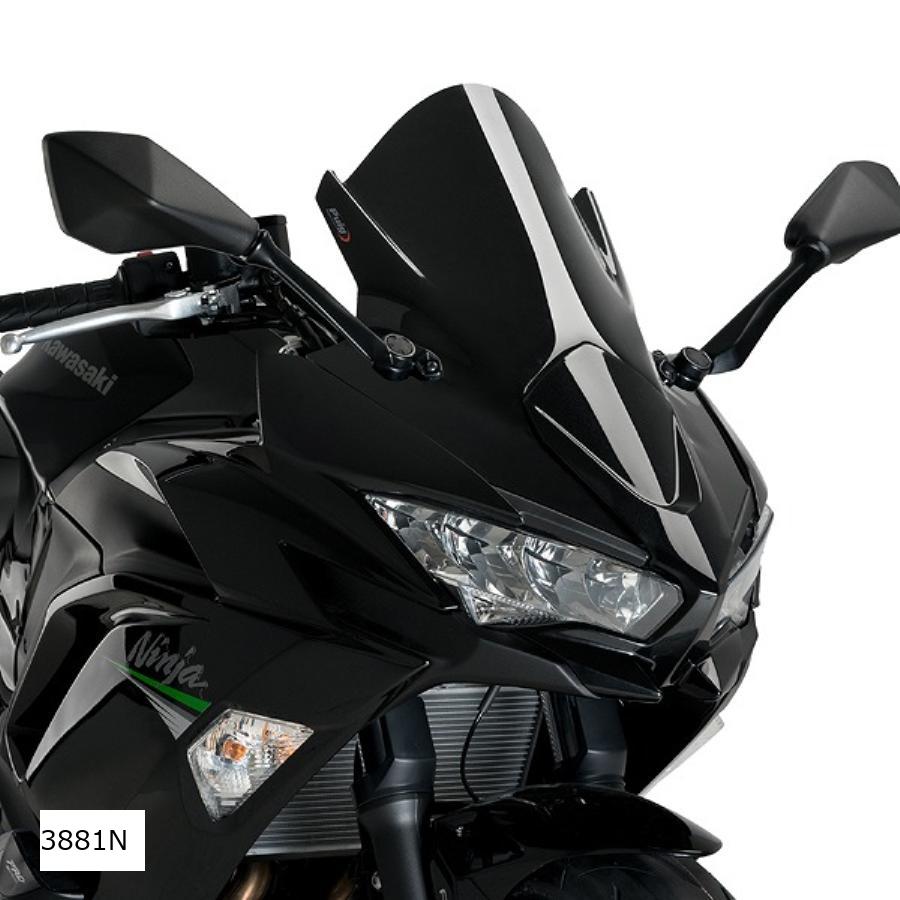 Puig (プーチ) レーシングスクリーン Z-Racingブラック NINJA650 3881N