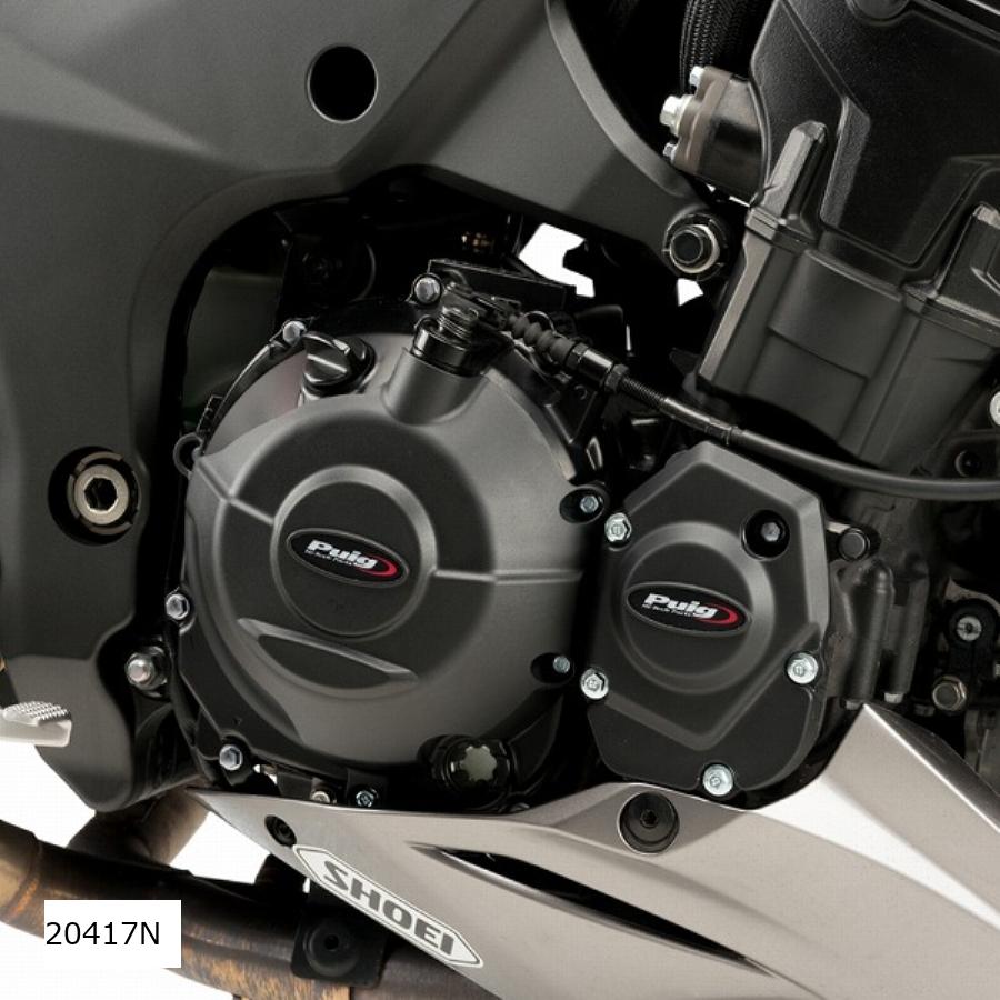 Puig (プーチ) Eエンジンケースカバー ブラック Z1000 14-19(エンジンケースカバー) 20417N