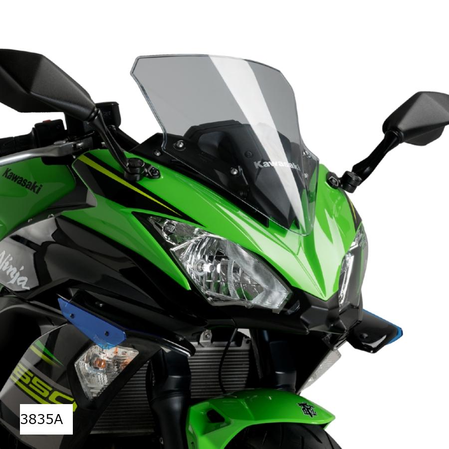 Puig (プーチ) サイドダウンフォーススポイラー ブルー NINJA 650 3835A