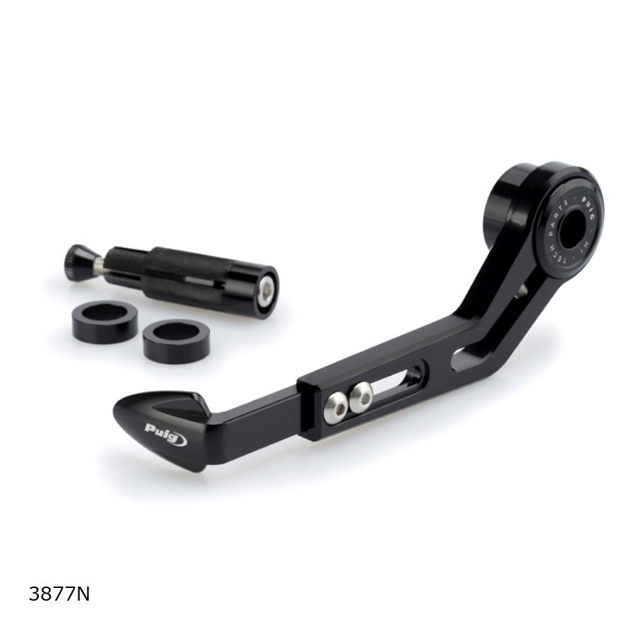 Puig (プーチ) クラッチレバープロテクター ブラック (クラッチ Lever Protector) 3877N