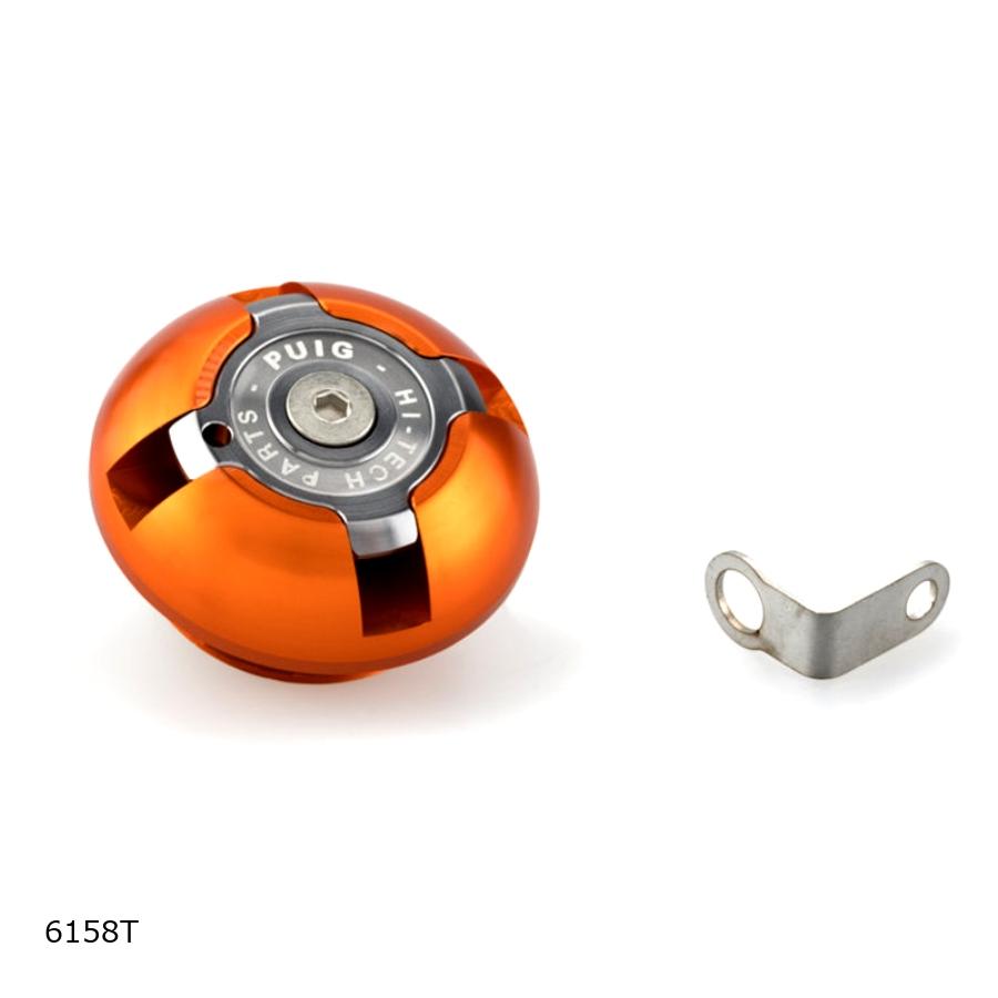 Puig (プーチ) オイルキャップ(OIL CAPS) オレンジ KAWASAKI M30x1.5 6158T