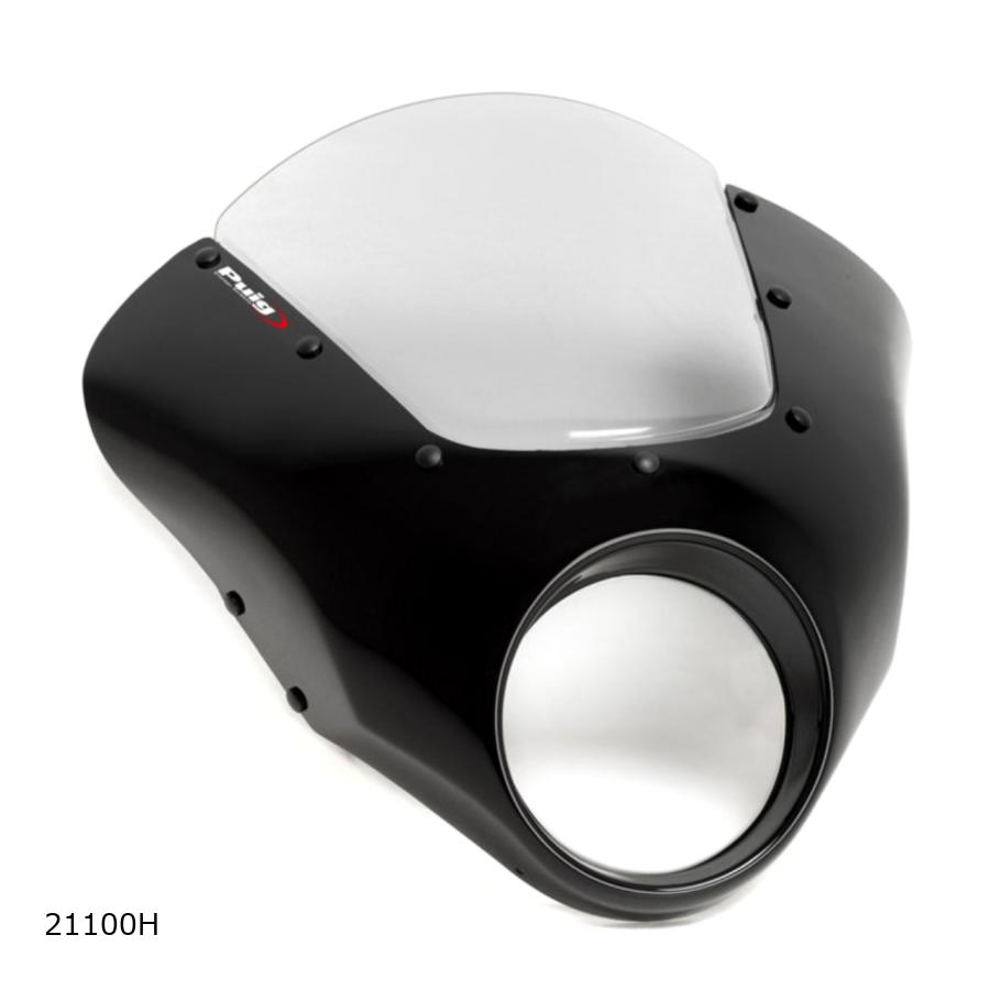 Puig (プーチ) セミフェアリング ダークナイト スモーク CMX 500REBEL/250 REBEL (SEMIFAIRING DARK NIGHT) 21100H