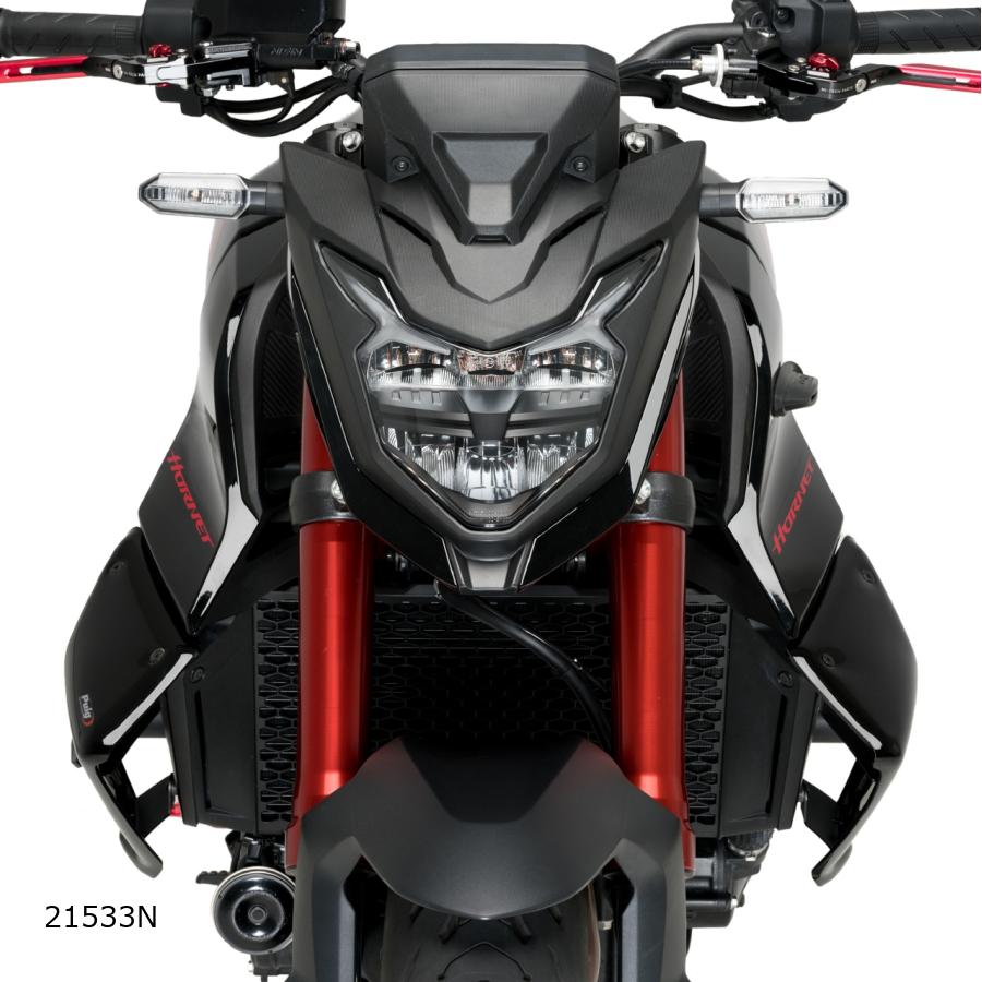Puig (プーチ) サイドダウンフォーススポイラー ブラック CB750 HORNET 21533N