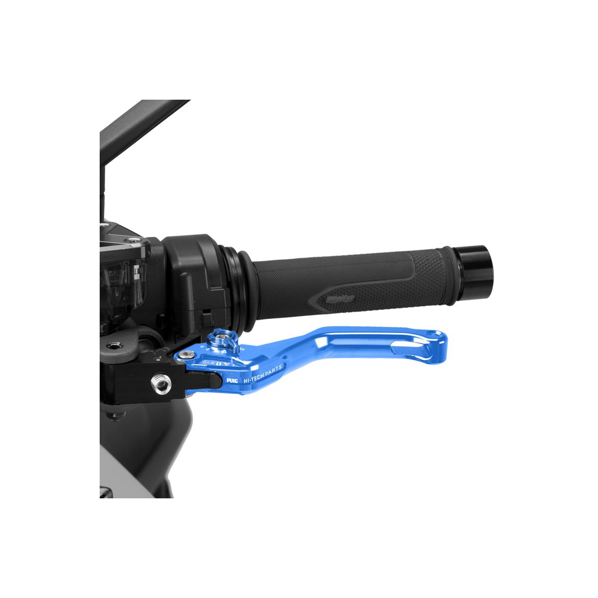 Puig (プーチ) CLUTCH LEVER 4.0.SHORT (ショートタイプ) クラッチレバー ブルー/ブルー 4230AA