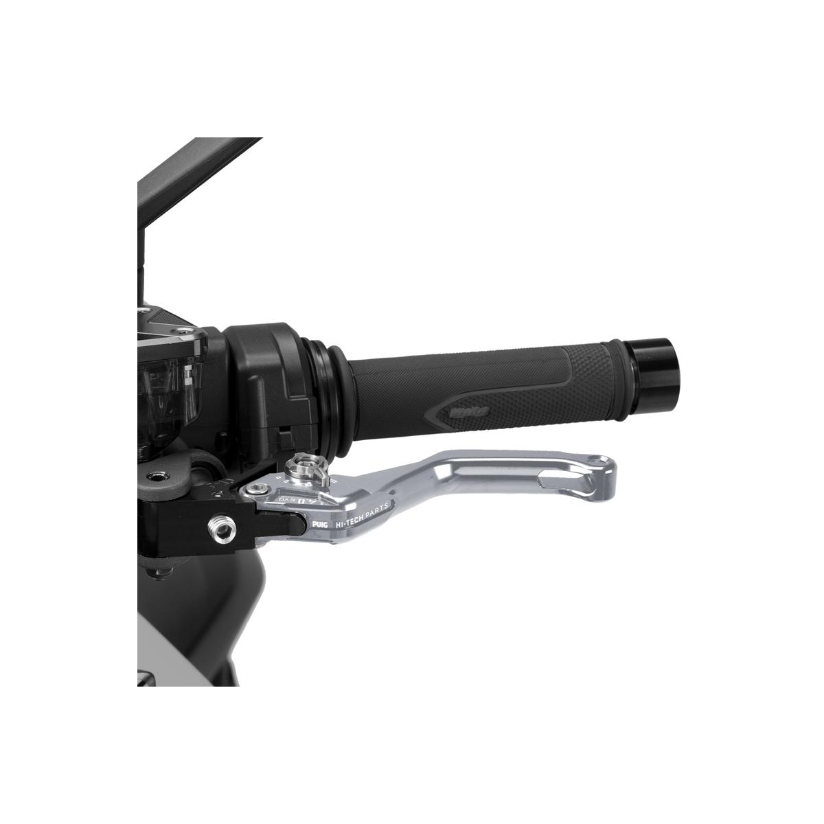 Puig (プーチ) CLUTCH LEVER 4.0.SHORT (ショートタイプ) クラッチレバー チタニウム/シルバー 4230YP