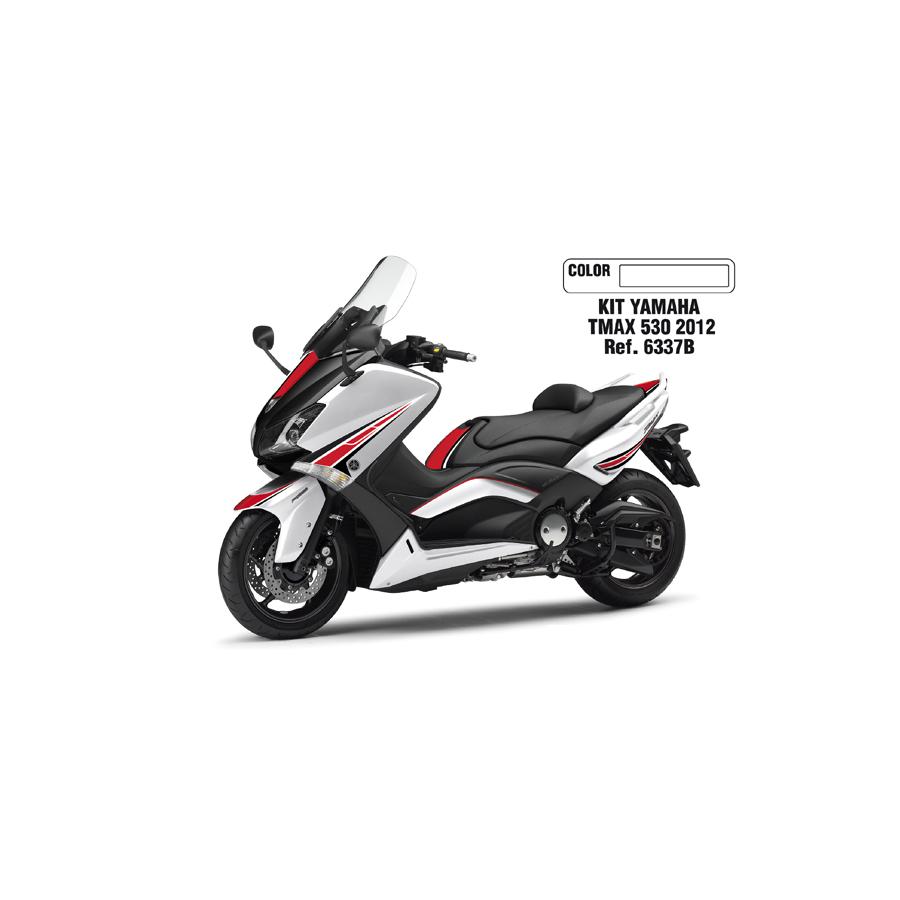0円 【55%OFF!】 Puig プーチ ステッカーキット ホワイト T-MAX530 6337B