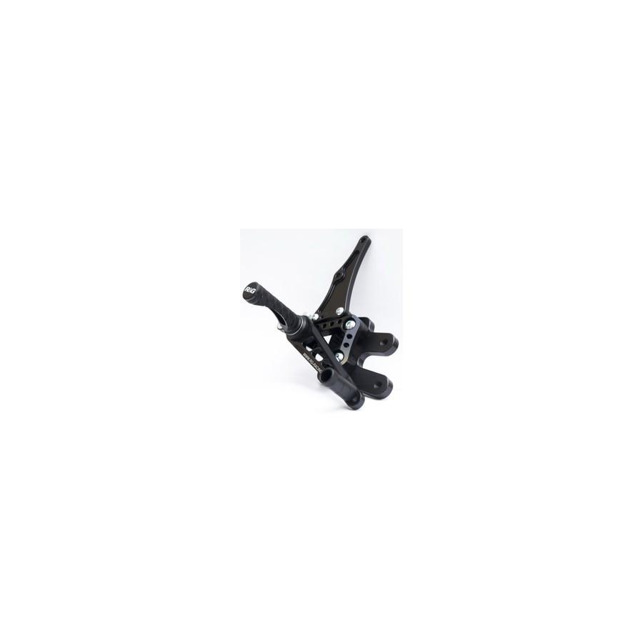 R&G (アールアンドジー) レーシングステップキット 11ポジション アルミ ブラック GSX-R600 GSX-R750 RG-RSET05BK 49,500円