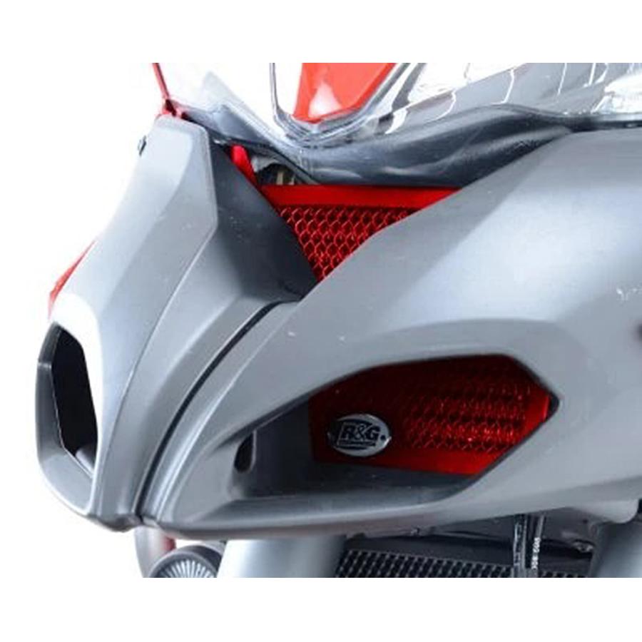 R&G (アールアンドジー) オイルクーラーガイド レッド MULTISTRADA1200 [ムルチストラーダ] RG-OCG0020RE
