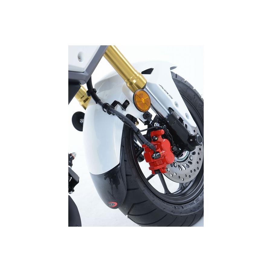 R&G (アールアンドジー) フロントフェンダーエクステンダーカーボン柄 GROM グロム125