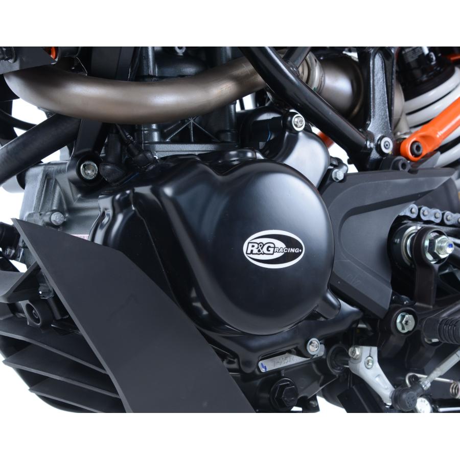 R&G (アールアンドジー) エンジンケースカバーセット ブラック KTM 125DUKE/RC125