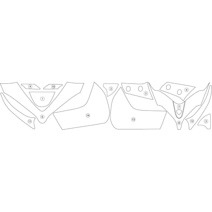 R&G (アールアンドジー) セカンドスキン(高品質ポリウレタン保護フィルム) 1260 MULTISTRADA PIKES PEAK RG-SCPDUC012 17,094円