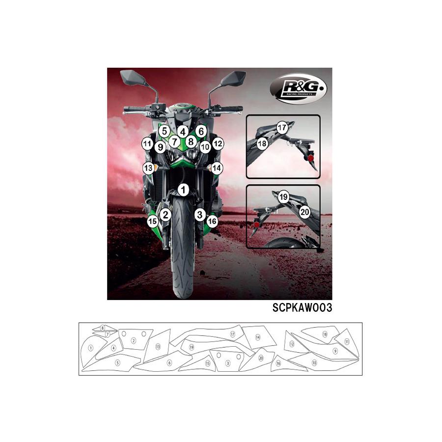 R&G (アールアンドジー) セカンドスキン(高品質ポリウレタン保護フィルム) Z800 RG-SCPKAW003