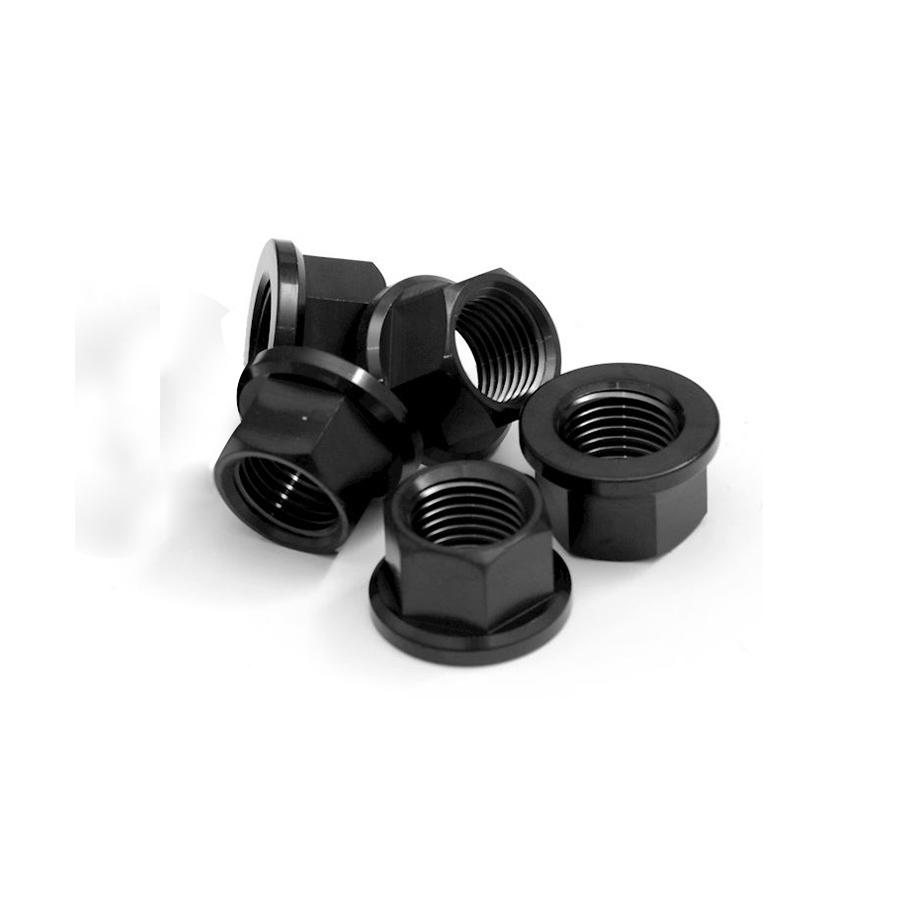 R&G(アールアンドジー) チタンスプロケットナット PVDブラック M12X1.25 5PCS