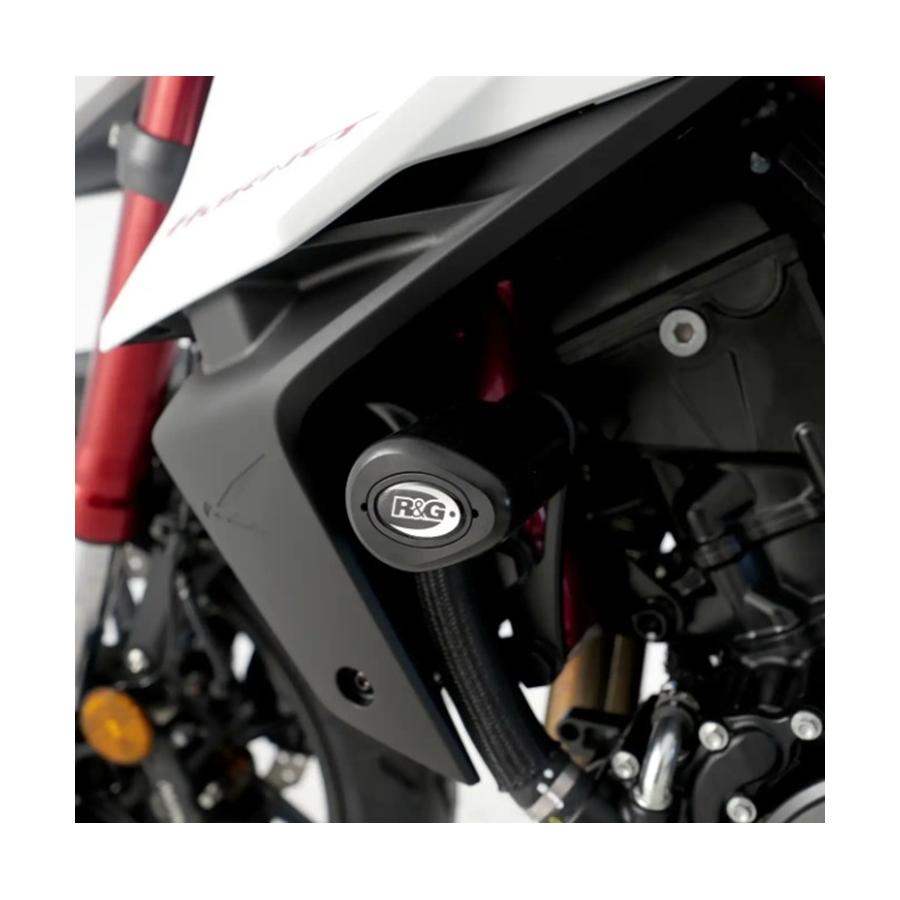 R&G (アールアンドジー ) Aero Crash Protectors:ブラック CB750 Hornet RG-CP0550BL