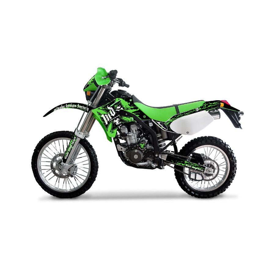 MDF エムディーエフ ブラッディ KLX250 シュラウド ステッカー デカール GR