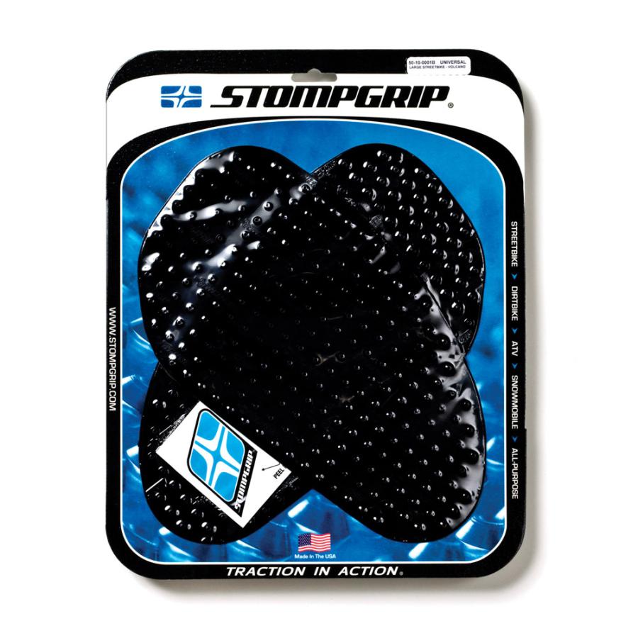 STOMPGRIP (ストンプグリップ) トラクションパッドタンクキット ブラック VOLCANO 汎用 ラージ(17x30cm) 55-10001B
