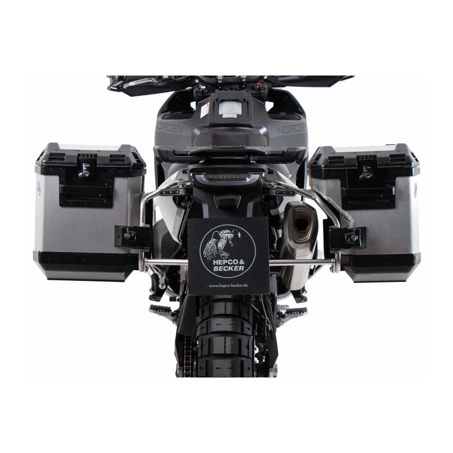 ヘプコ&ベッカー サイドキャリア カットアウトセット シルバー Norden901 6517634 00 22-00-40｜バイク・車パーツ プロト