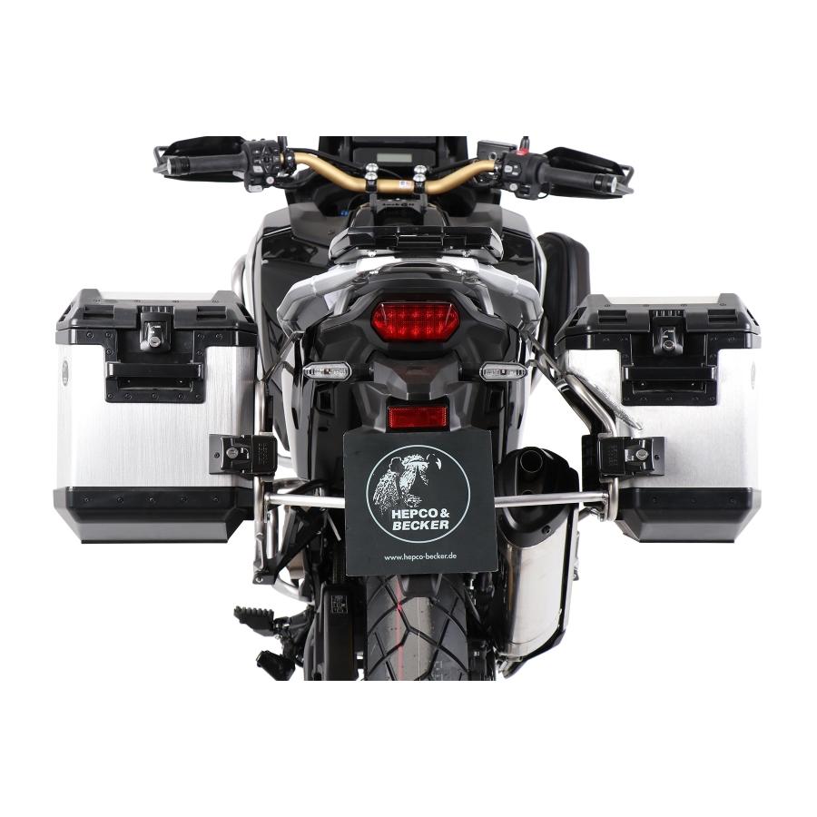 ヘプコ&ベッカー サイドキャリア カットアウトセット シルバー エクスプローラー付 CRF1100L アフリカツイン アドベンチャースポーツ｜バイク・車パーツ プロト