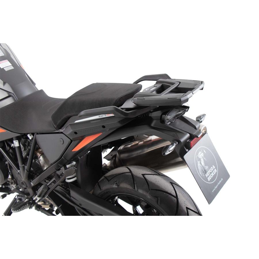 ヘプコ&ベッカー トップケースキャリア イーイーラック オレンジ ブラック 1290 Super Adventure/S/R 6627627 01 01|バイク・車パーツ プロト