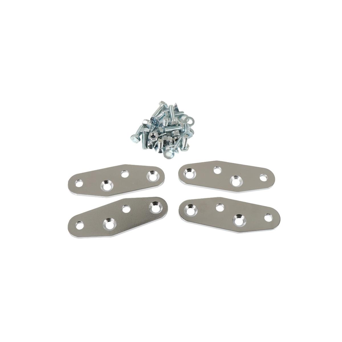 ヘプコ&ベッカー 上下オフセットステー 30mm C-Bowサイドキャリア用 クローム 720630 00 02