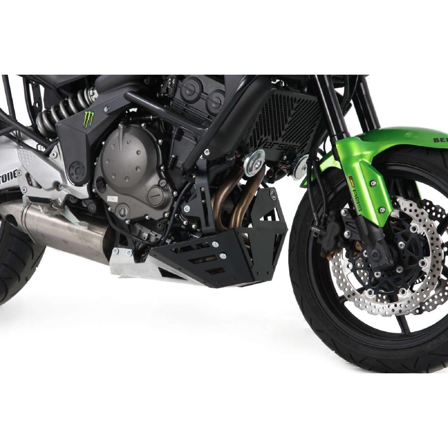 ヘプコ&ベッカー スキッドプレート ブラック/シルバー ヴェルシス650 Versys650 8102510 00 91