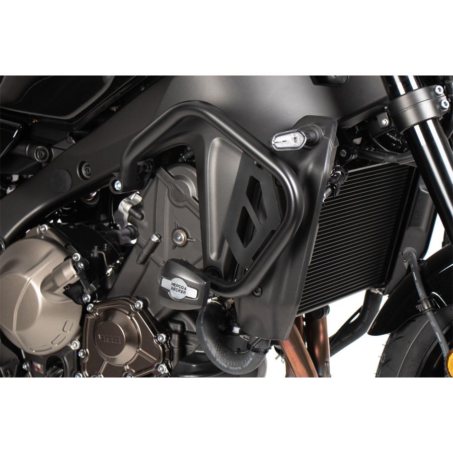 ヘプコ&ベッカー エンジンガード ブラック クラッシュパッド付 XSR900 22-23 5014562 00 01