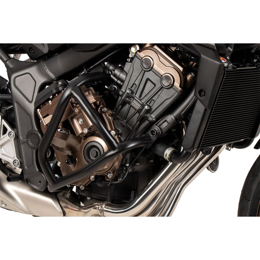 ヘプコアンドベッカー エンジンガード ソリッド ブラック CB650R E-Clutch 24 5029547 00 01|バイク・車パーツ プロト
