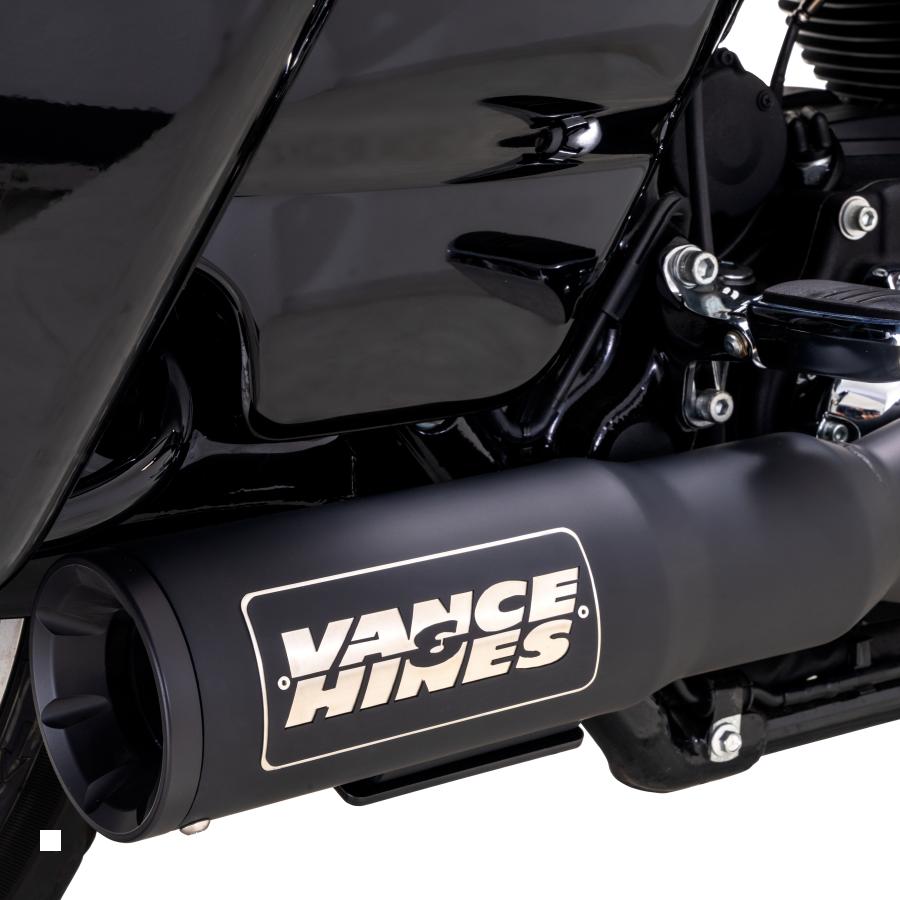 ハーレー M8 ツーリング ハイアウトプット RR 2-1 フルエキゾーストマフラー(ブラック) 【Vance  Hines】-
