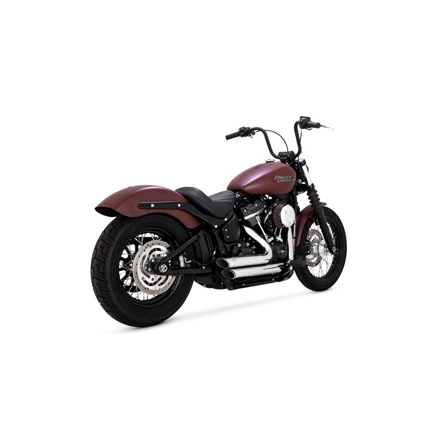 VANCE & HINES（バンス＆ハインズ） ShortShots Staggered PCX ショートショットスタッガード マフラー クローム ソフテイル 1800-2596