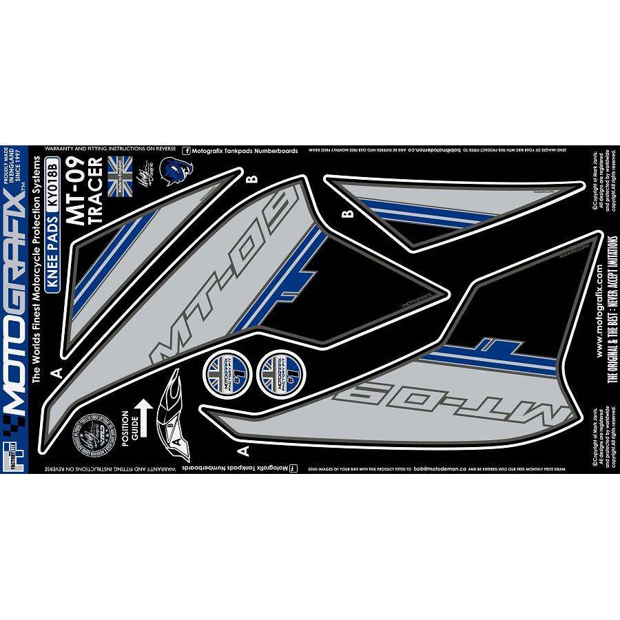 モトグラフィックス ボディパッド KNEE (B) MT-09 Tracer MT-KY018B