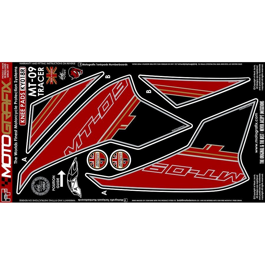 モトグラフィックス ボディパッド KNEE (R) MT-09 Tracer MT-KY018R