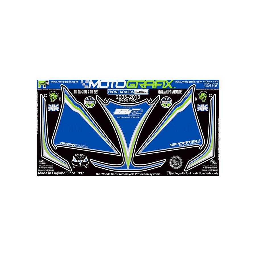 モトグラフィックス ボディパッド FRONT (MGP) SV650S/1000S MT-NS006MGP